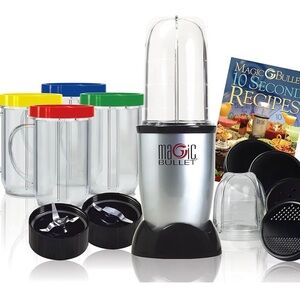 New! Magic Bullet blender set. 17-piece high-speed mixing system